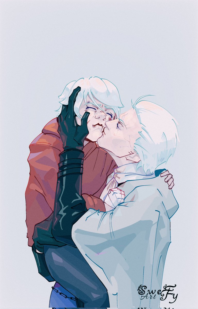 art_sweety's tweet photo. Think about how abandoned babies are not picked up (even when they cry) so that they don't get used to it🥲

#DMC #DevilMayCry #Vergil #Nero https://t.co/WxjC4IiYnv