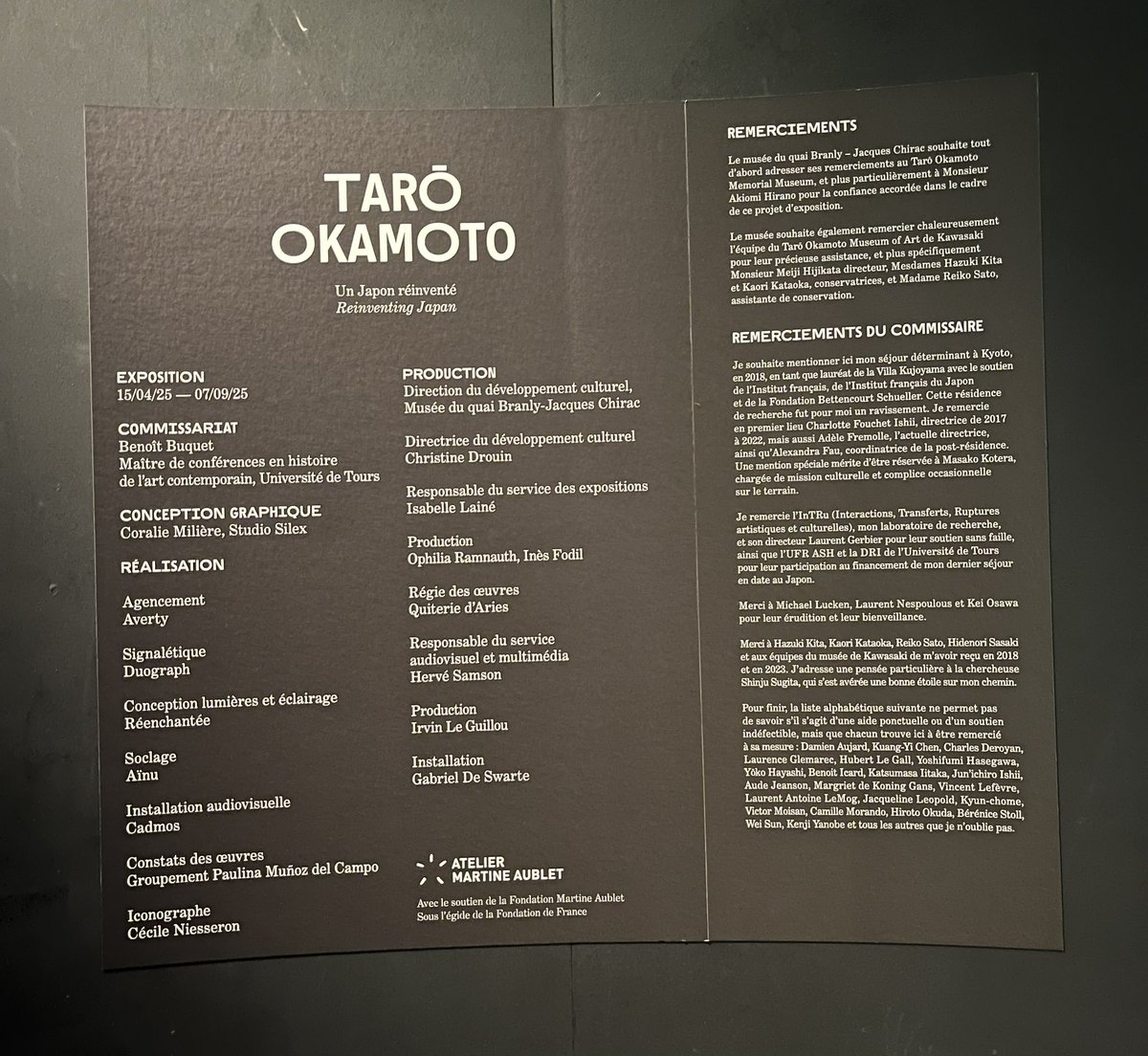 Naoki Iso (@isnki) on Twitter photo 岡本太郎展<a href="/quaibranly/">musée du quai Branly - Jacques Chirac</a>
m.quaibranly.fr/fr/expositions…
小規模の展示でしたが、岡本太郎展がパリで開催されたことは歓迎したいです。彼の作品は、彼の著作と関連づけて鑑賞するとよいと思いますが、フランス語で読めるものがほぼないのですよね。 岡本太郎展<a href="/quaibranly/">musée du quai Branly - Jacques Chirac</a>
m.quaibranly.fr/fr/expositions…
小規模の展示でしたが、岡本太郎展がパリで開催されたことは歓迎したいです。彼の作品は、彼の著作と関連づけて鑑賞するとよいと思いますが、フランス語で読めるものがほぼないのですよね。