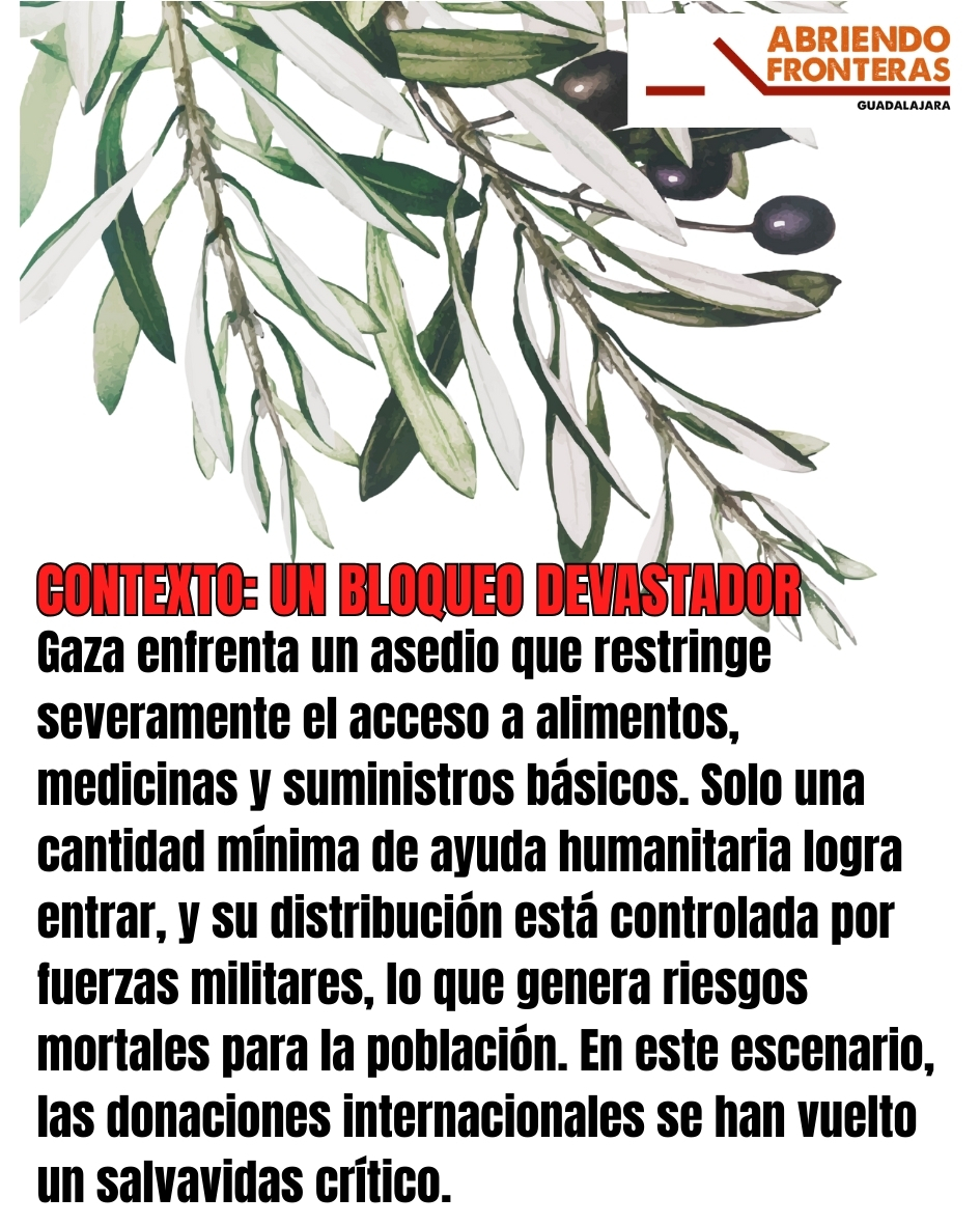 AbrefronterasGU's tweet image. El tiempo se acaba, y la posibilidad de la ayuda a Gaza también. Te animamos a encontrar vías para ayudar a esta gente que lo está necesitando. Aquí te decimos como. Dale al "me gusta", coméntalo y compártelo.