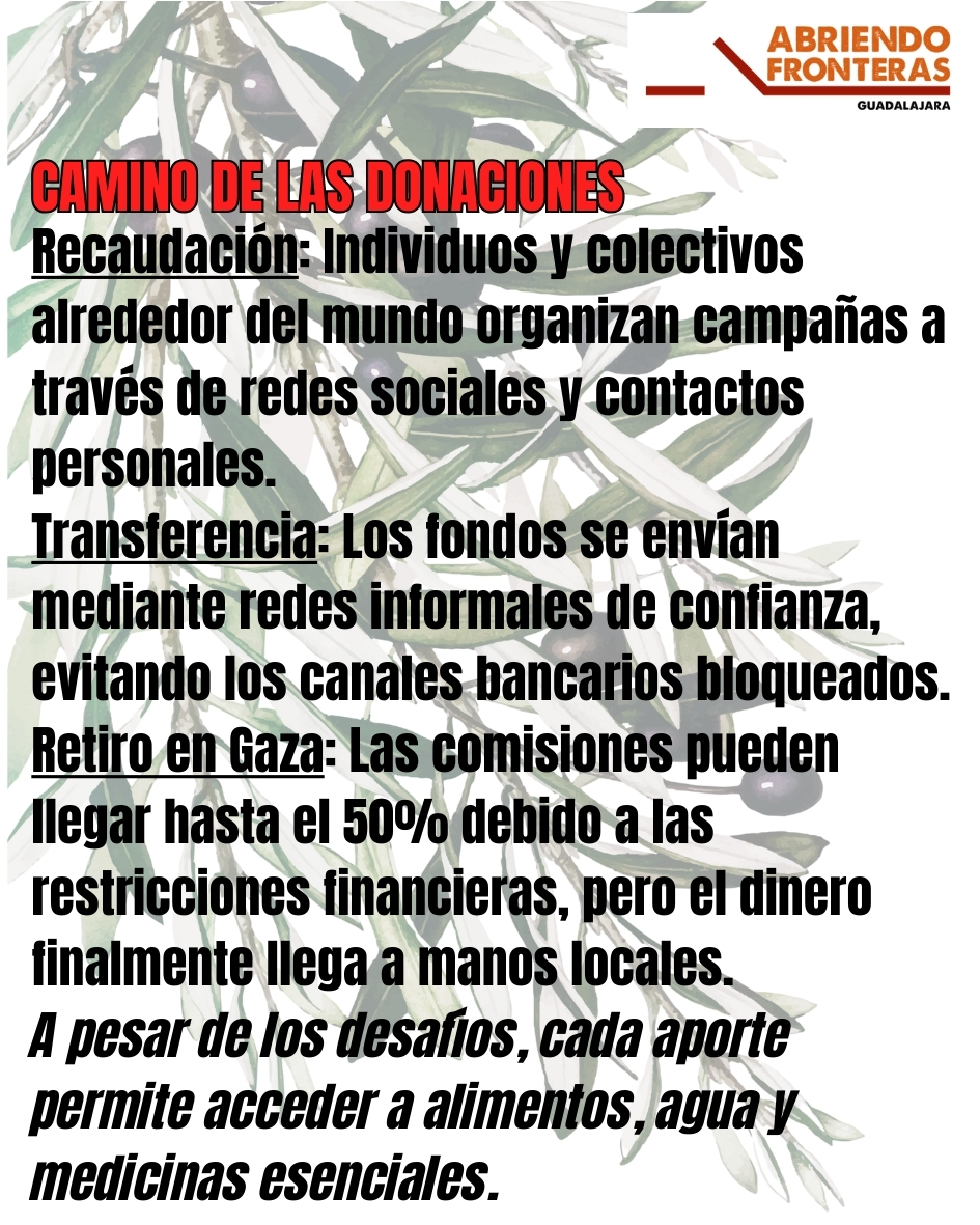AbrefronterasGU's tweet image. El tiempo se acaba, y la posibilidad de la ayuda a Gaza también. Te animamos a encontrar vías para ayudar a esta gente que lo está necesitando. Aquí te decimos como. Dale al "me gusta", coméntalo y compártelo.