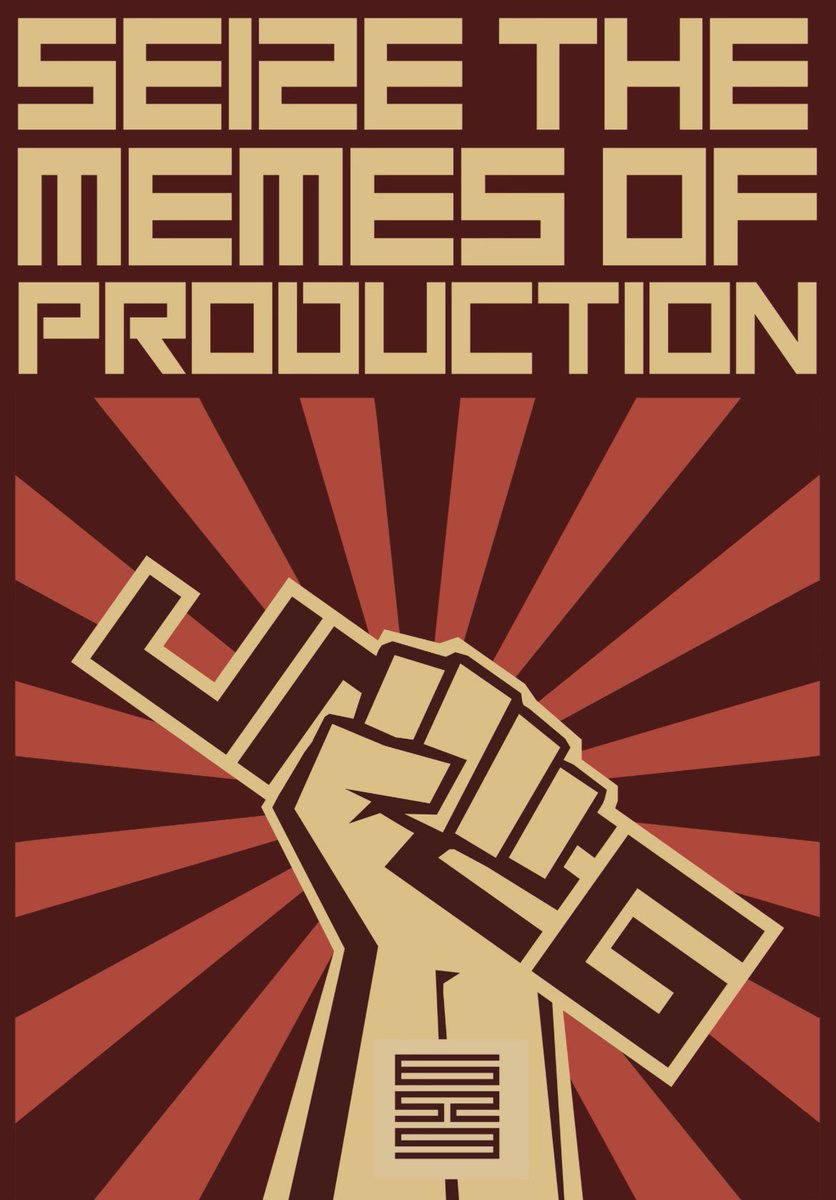 Why is “Seize the Memes of Production” such an important meme inside the 6529 ecosystem? - It’s the second most common meme name category with 58 cards (only behind “Survive” with 79 cards). 

The socialist/communist slogan - “seize the means of production” was about centralizing