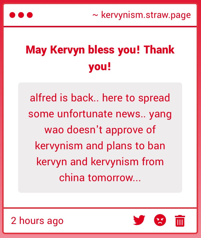 KERVYNISM's tweet photo. [https://t.co/ZEVaF98G2v]

This is a tragedy, but is also blasphemy! May Yang Wao find the LIGHT that is KERVYNISM! 😭✝️🎈⭐️ https://t.co/UtanIcwSZY