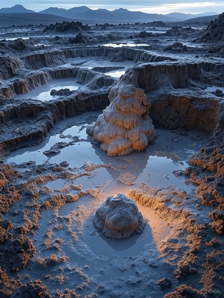 🧵 Hilo: La geología como motor del origen de la vida 🌍✨

Cuando pensamos en el origen de la vida solemos imaginar química compleja y moléculas misteriosas… pero pocas veces reparamos en que la geología de la Tierra primitiva fue clave para que todo eso ocurriera.