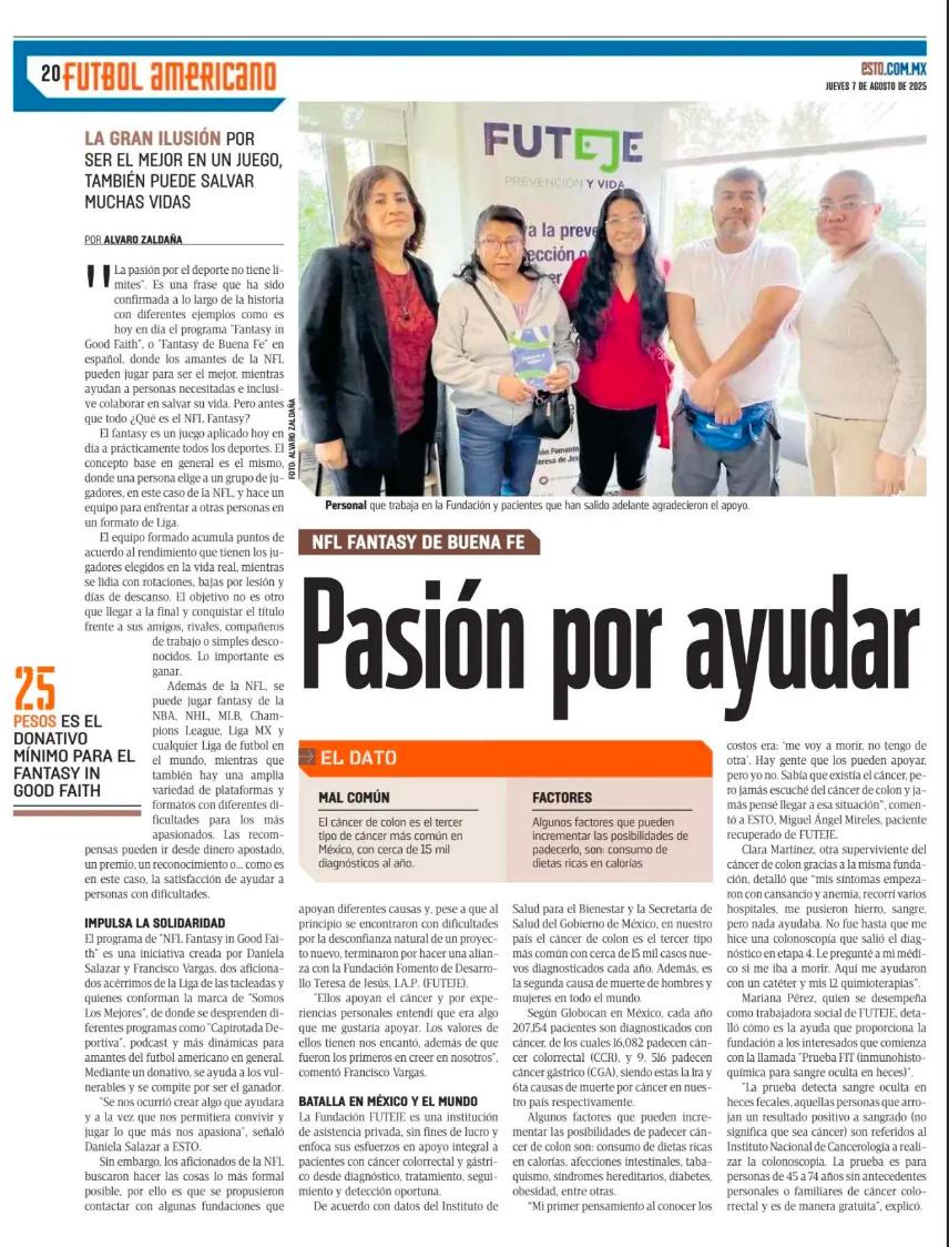 DINAMICX (@dinamicxslm) on Twitter photo ¡Tu pasión por el Fantasy trasforma vidas! oportunidad real para cambiar el futuro de un deportista con grandes sueños o para darle esperanza a un paciente que lo necesita
Creditos <a href="/estoenlinea/">Esto en Línea</a>
<a href="/Alvarojzo/">Alvaro Zaldaña</a> #SomosLosMejores 🏈#FantasyInGoodFaith
Formulario forms.gle/Cz6H2dqzsrwS9z… ¡Tu pasión por el Fantasy trasforma vidas! oportunidad real para cambiar el futuro de un deportista con grandes sueños o para darle esperanza a un paciente que lo necesita
Creditos <a href="/estoenlinea/">Esto en Línea</a>
<a href="/Alvarojzo/">Alvaro Zaldaña</a> #SomosLosMejores 🏈#FantasyInGoodFaith
Formulario forms.gle/Cz6H2dqzsrwS9z…