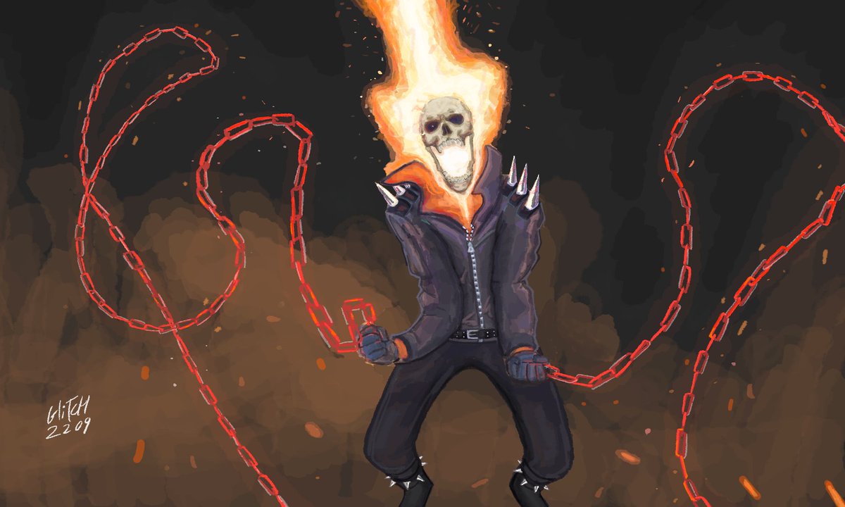 Ghost Rider painting study