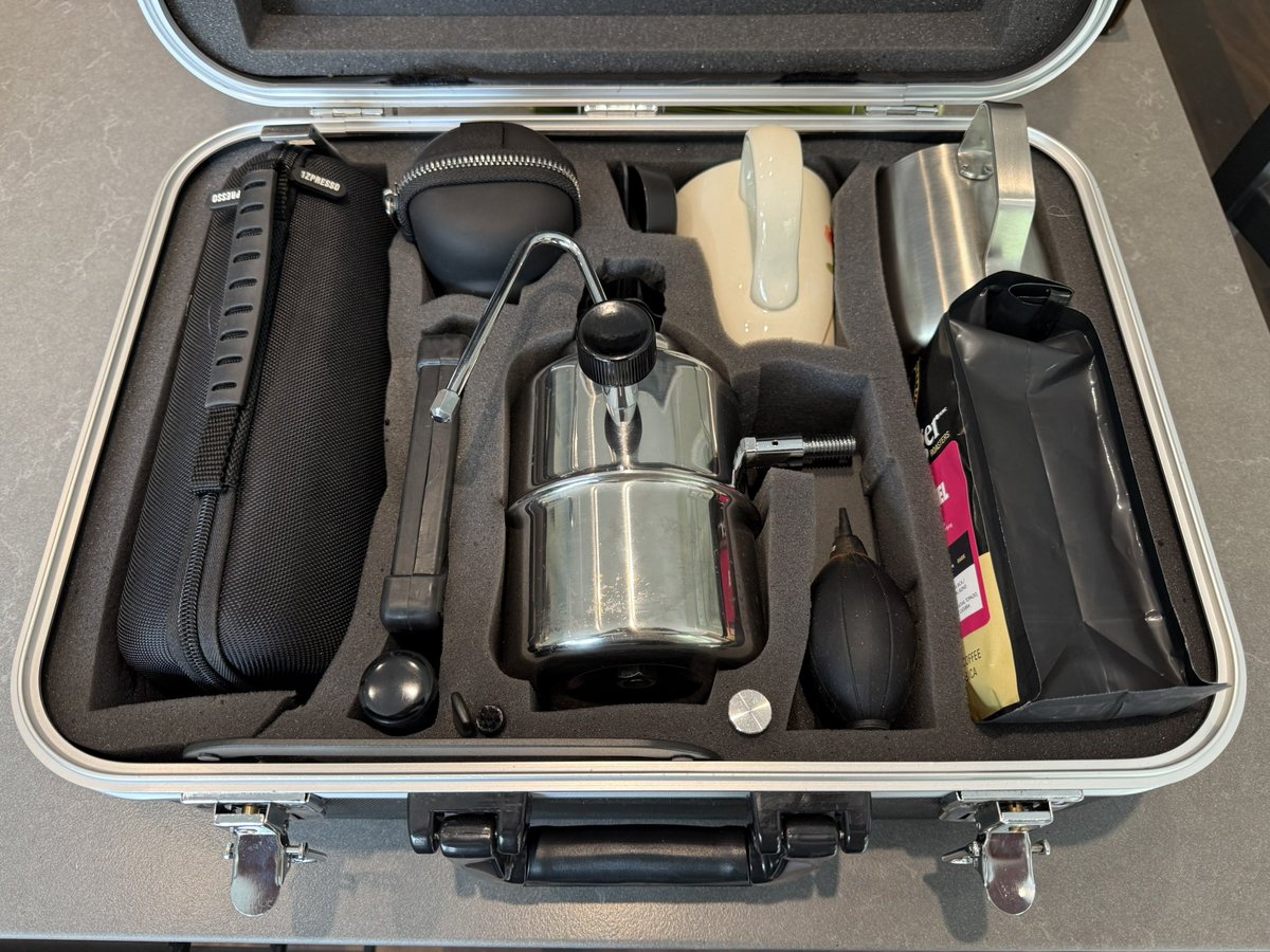 That time of year to break out my custom espresso travel kit.