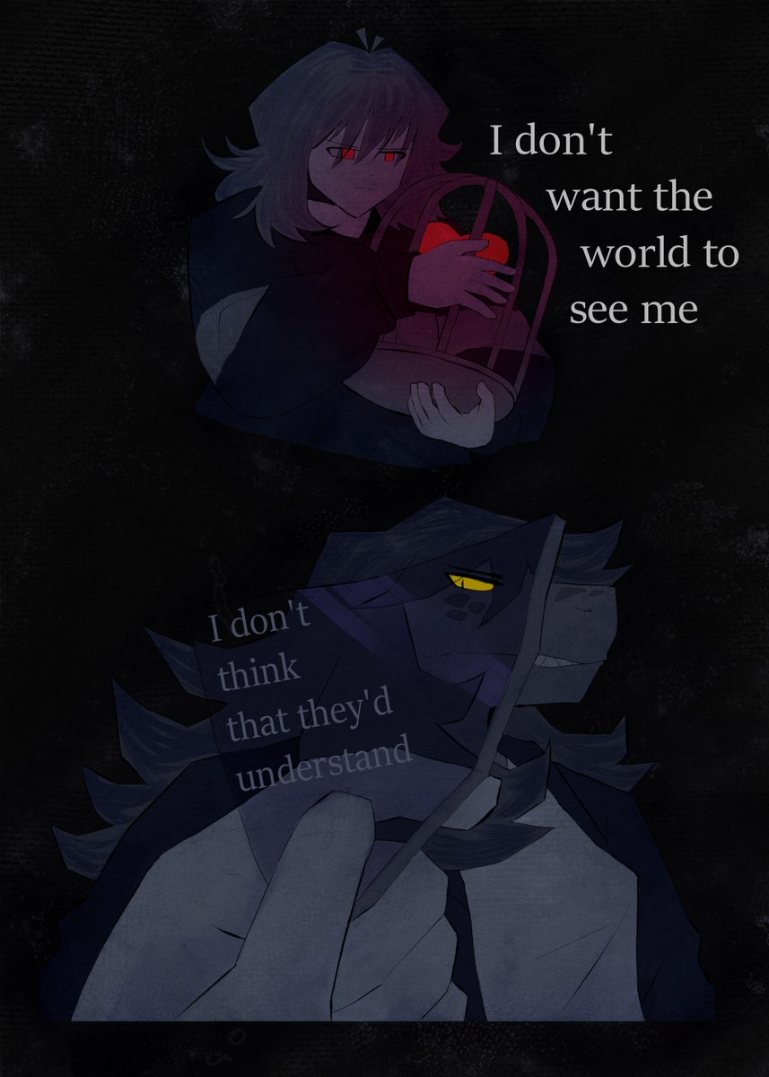 DeadAlchemister's tweet photo. The Final Tragedy #krusie #deltarune #kris #susie https://t.co/YdgW7oeof0