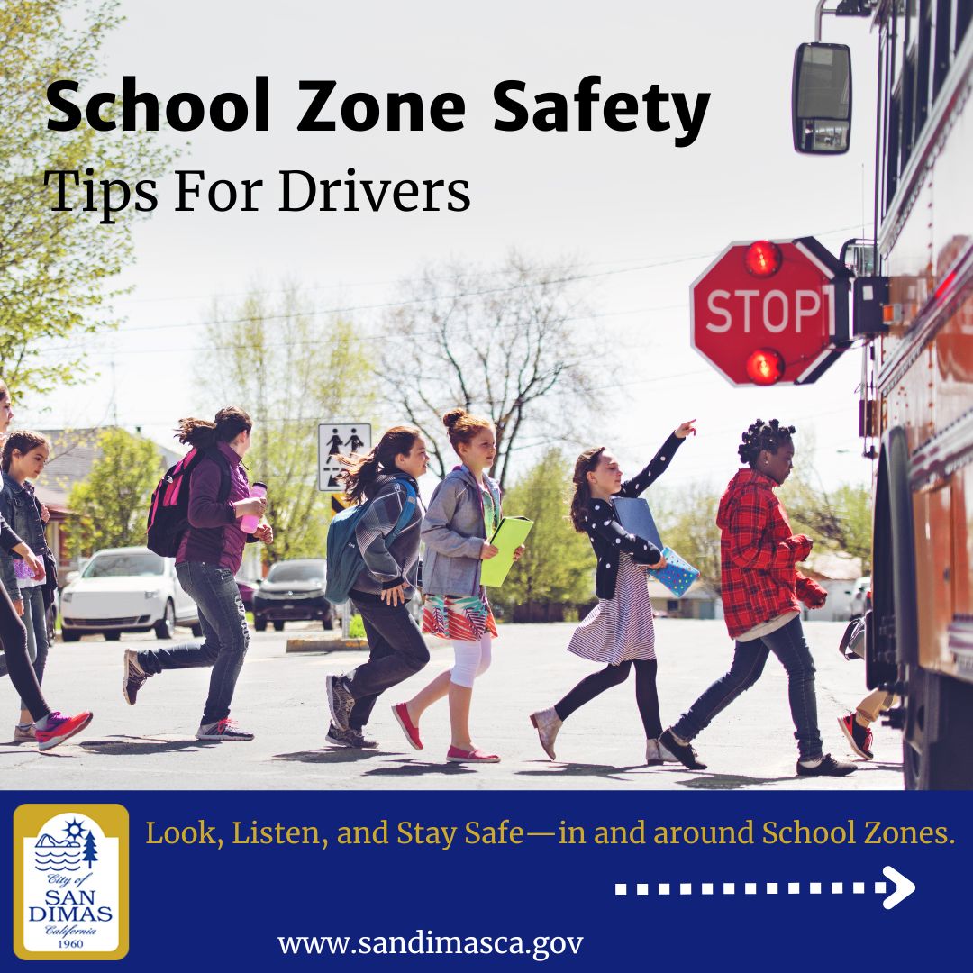 cityofsandimas's tweet photo. 🚸 School’s Back in Session! 🚸
Let’s keep our kids safe—slow down, stay alert, and watch for pedestrians and bikes in school zones. ❤️

#SchoolZoneSafety #DriveSafe #BackToSchool #WatchForKids #CityofSanDimas #SafetyFirst #SlowDownSaveLives https://t.co/vn7b0pE0s1