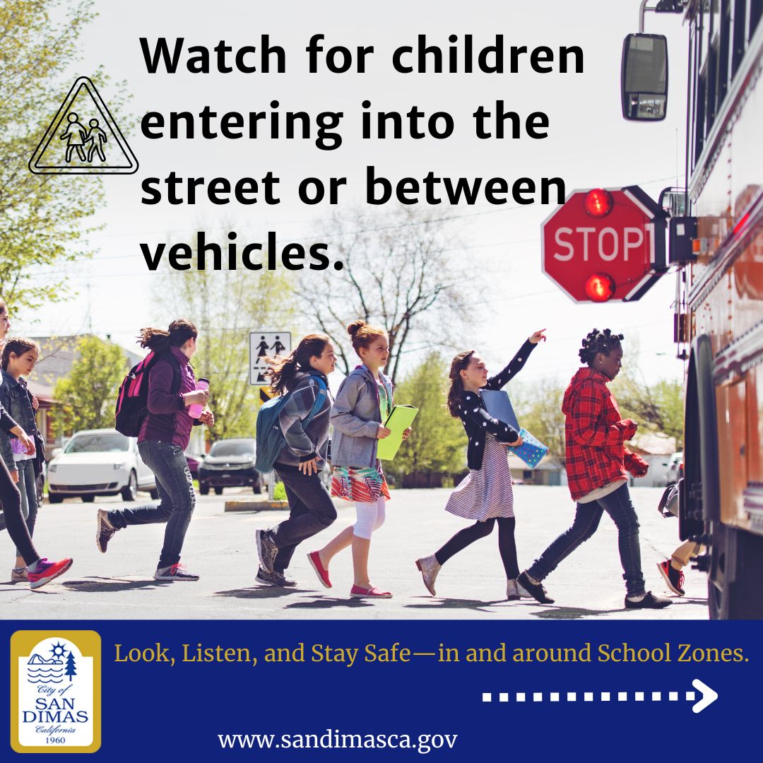 cityofsandimas's tweet photo. 🚸 School’s Back in Session! 🚸
Let’s keep our kids safe—slow down, stay alert, and watch for pedestrians and bikes in school zones. ❤️

#SchoolZoneSafety #DriveSafe #BackToSchool #WatchForKids #CityofSanDimas #SafetyFirst #SlowDownSaveLives https://t.co/vn7b0pE0s1