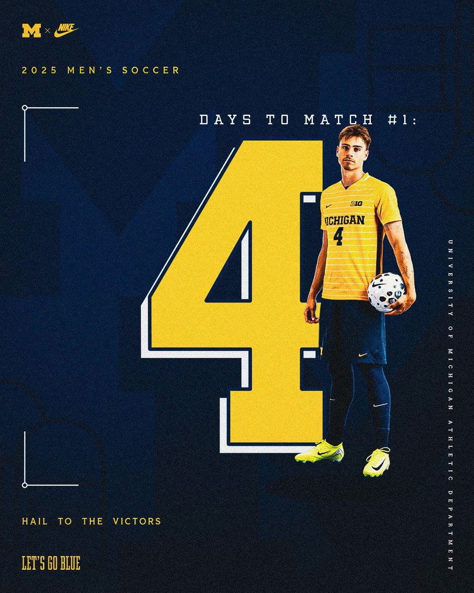 Just 4 days till we're back on the pitch!! #GoBlue