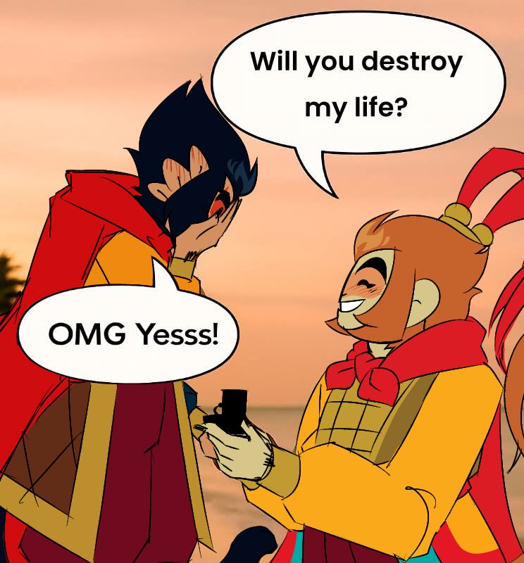 Charintea0753's tweet photo. THEY ALREADY AGREED!!!💥🤣 #shadowpeach #Sunwukonglmk #Macaquelmk https://t.co/466rZ9YAY2
