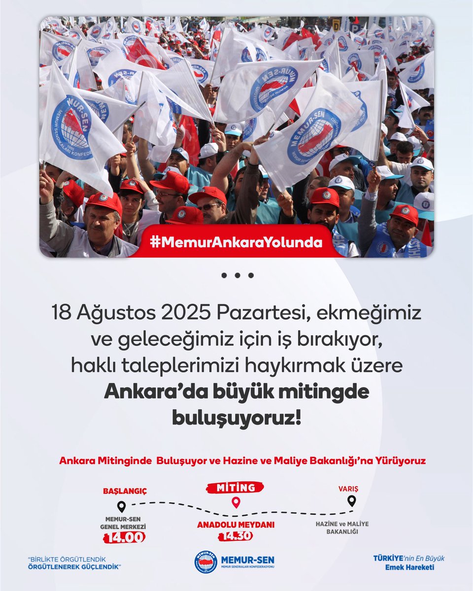 #MemurAnkaraYolunda