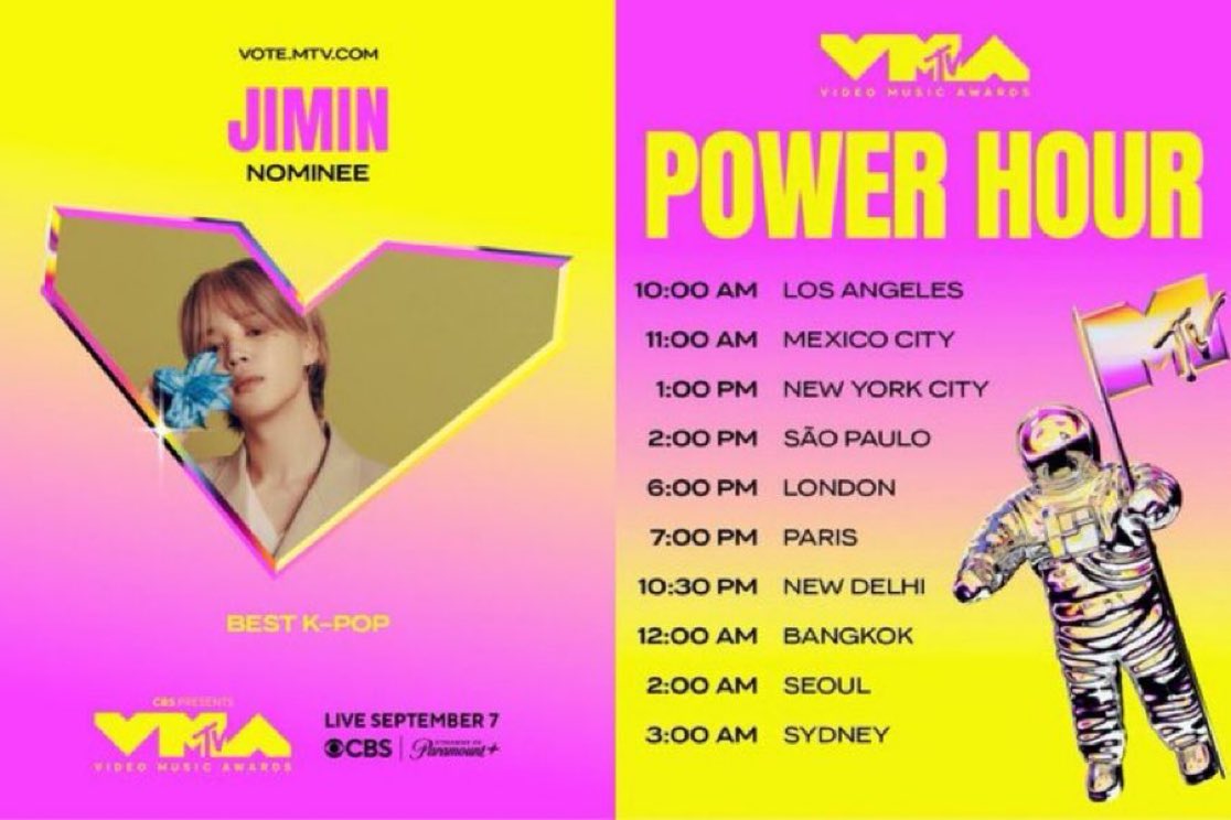 🚨 EMPEZO LA POWER HOUR EN LOS VMAS! PODEMOS LLEGAR A 50ss DE VOTOS POR WHO? 👀👇

🖇️:mtv.com/event/vma/vote…

JIMIN POWER HOUR ON VMAS
VOTE FOR WHO ON VMAS
VOTE FOR JIMIN ON VMAS
#VoteForWHO_onVMAS