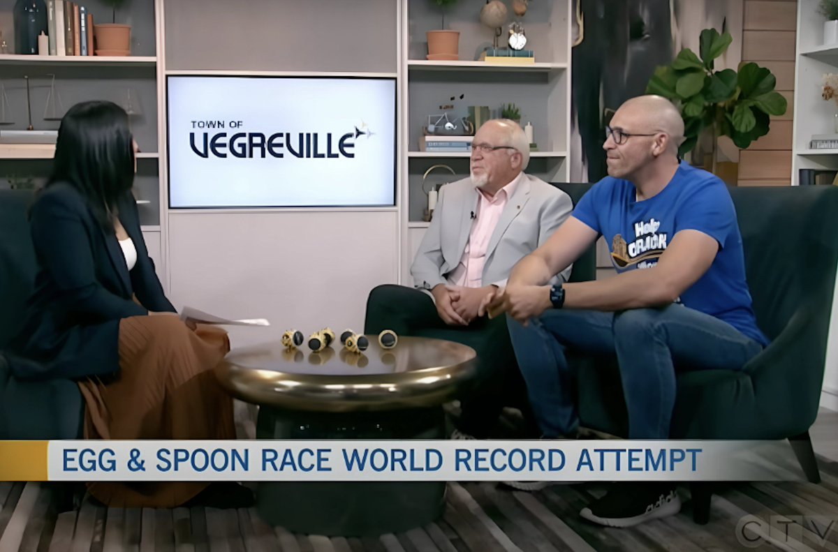 .
👉 𝐈𝐧 𝐂𝐚𝐬𝐞 𝐘𝐨𝐮 𝐌𝐢𝐬𝐬𝐞𝐝 𝐈𝐭!

Mayor MacPhee was on CTV Edmonton to talk about our Guinness World Record attempt for the Largest Egg &amp; Spoon Race ever! 

📺 WATCH: youtu.be/2ZnXzZUtg7E?si…

✏️ SIGN UP: vegreville.com/p/world-record…

#Vegreville | #RoomToGrow | #AlbertaDay