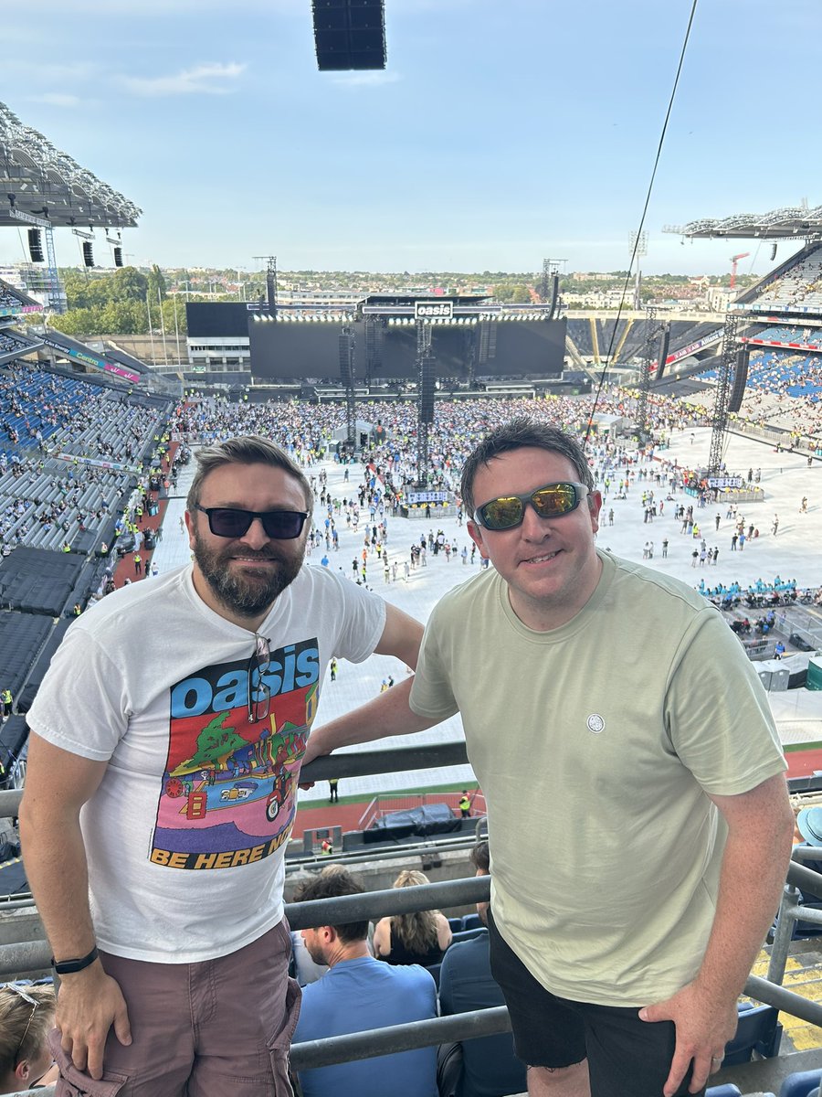 Just two brothers off to see two brothers.