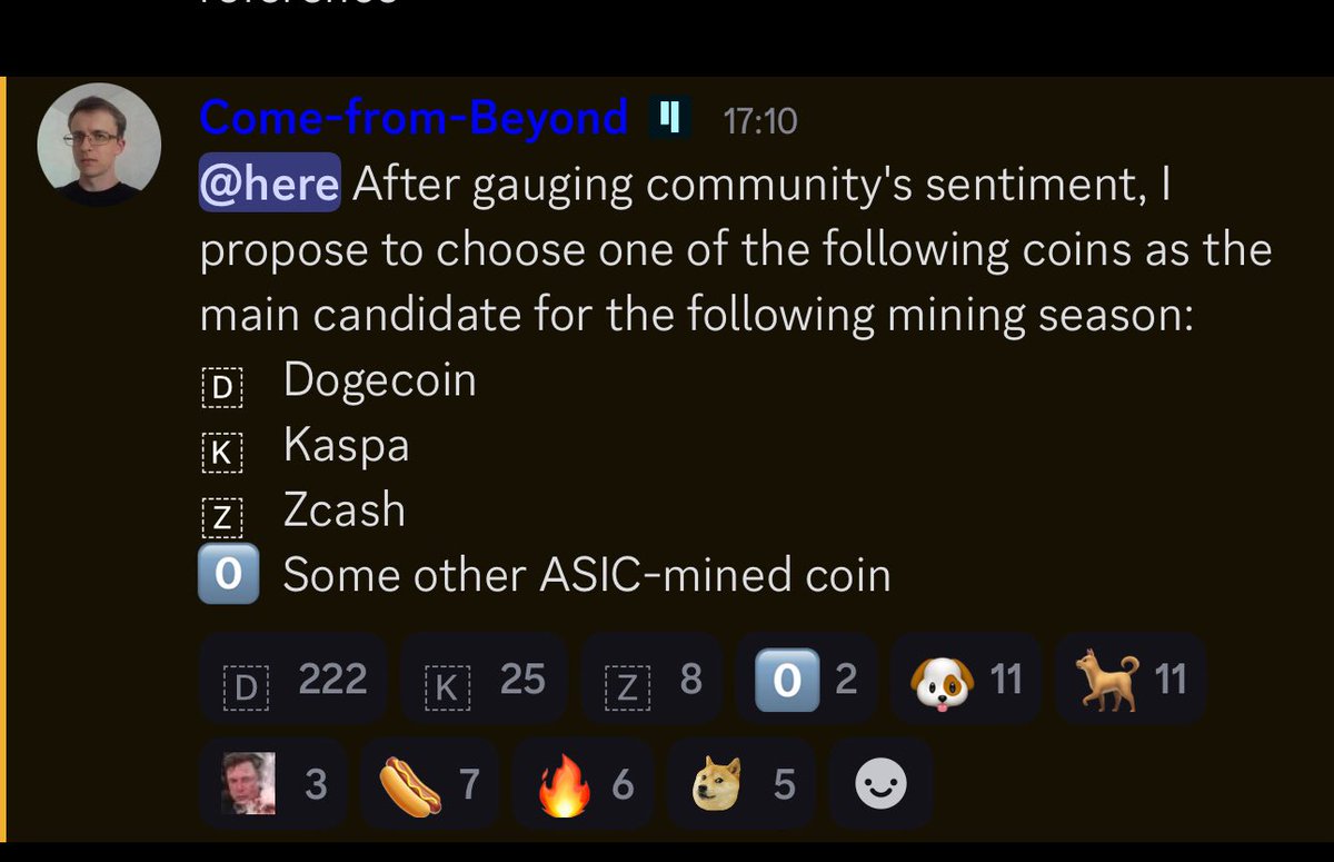 🔥🚨 BREAKING NEWS 🚨🔥

The $Qubic community has spoken.
After securing Monero, the next mining target is clear:

🐶 DOGECOIN 🐶

👉 222 votes for $DOGE against only 25 for Kaspa and 8 for Zcash.
👉 The people want visibility, liquidity, and memes turned into real computational