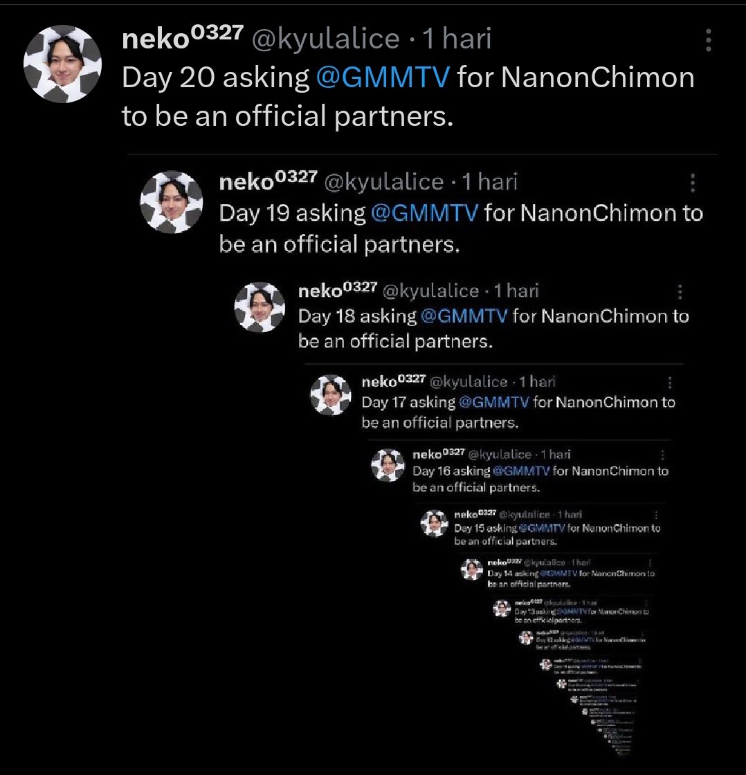 kyulalice's tweet photo. Day 21 asking @GMMTV for NanonChimon to be an official partners. https://t.co/BJn3aLl0BA