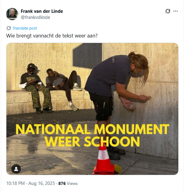 Mag hoor. Maar dan wel graag met het bloed van deze vieze opruier!