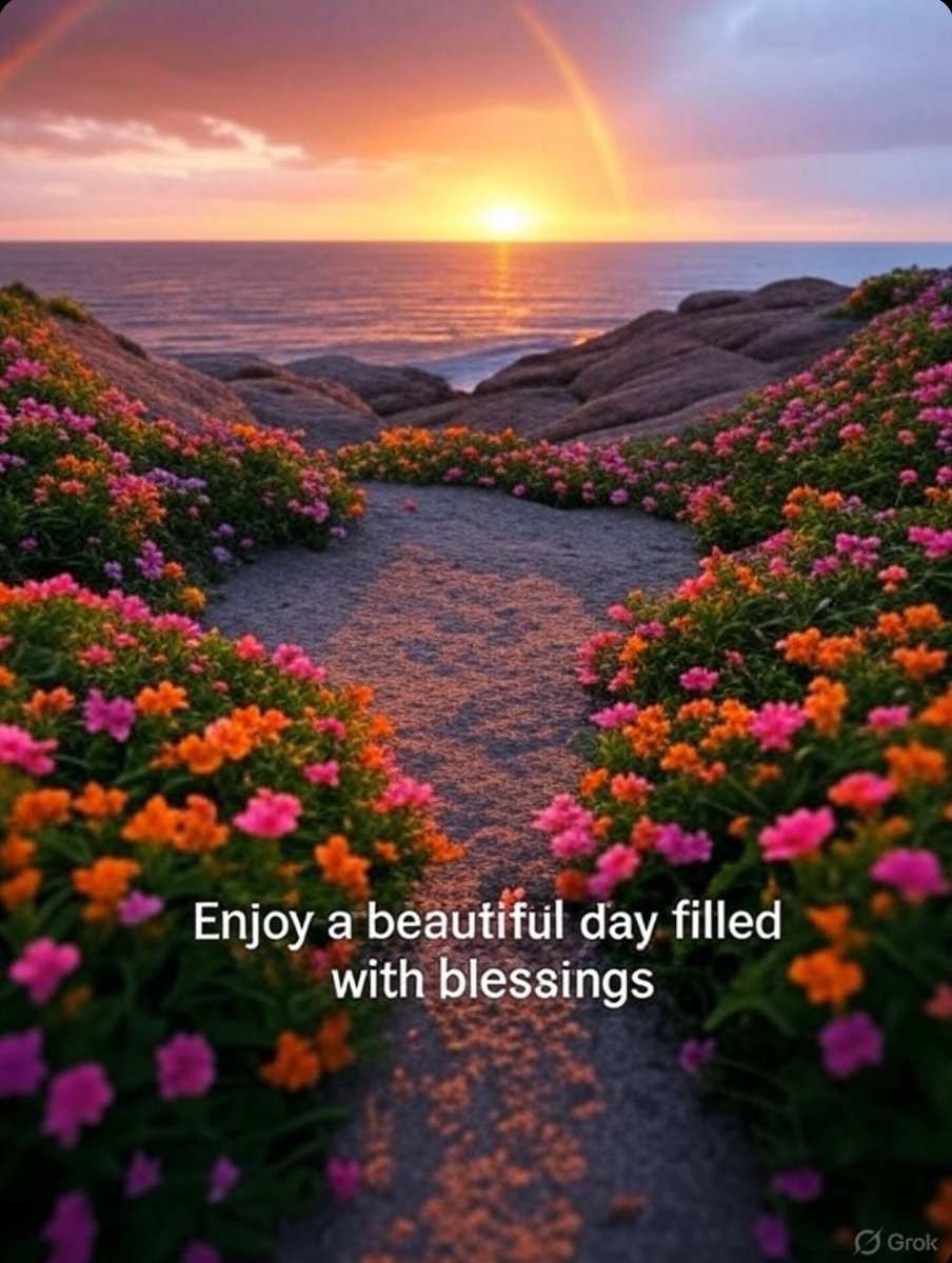 Enjoy a beautiful, blessed day. 🌈
