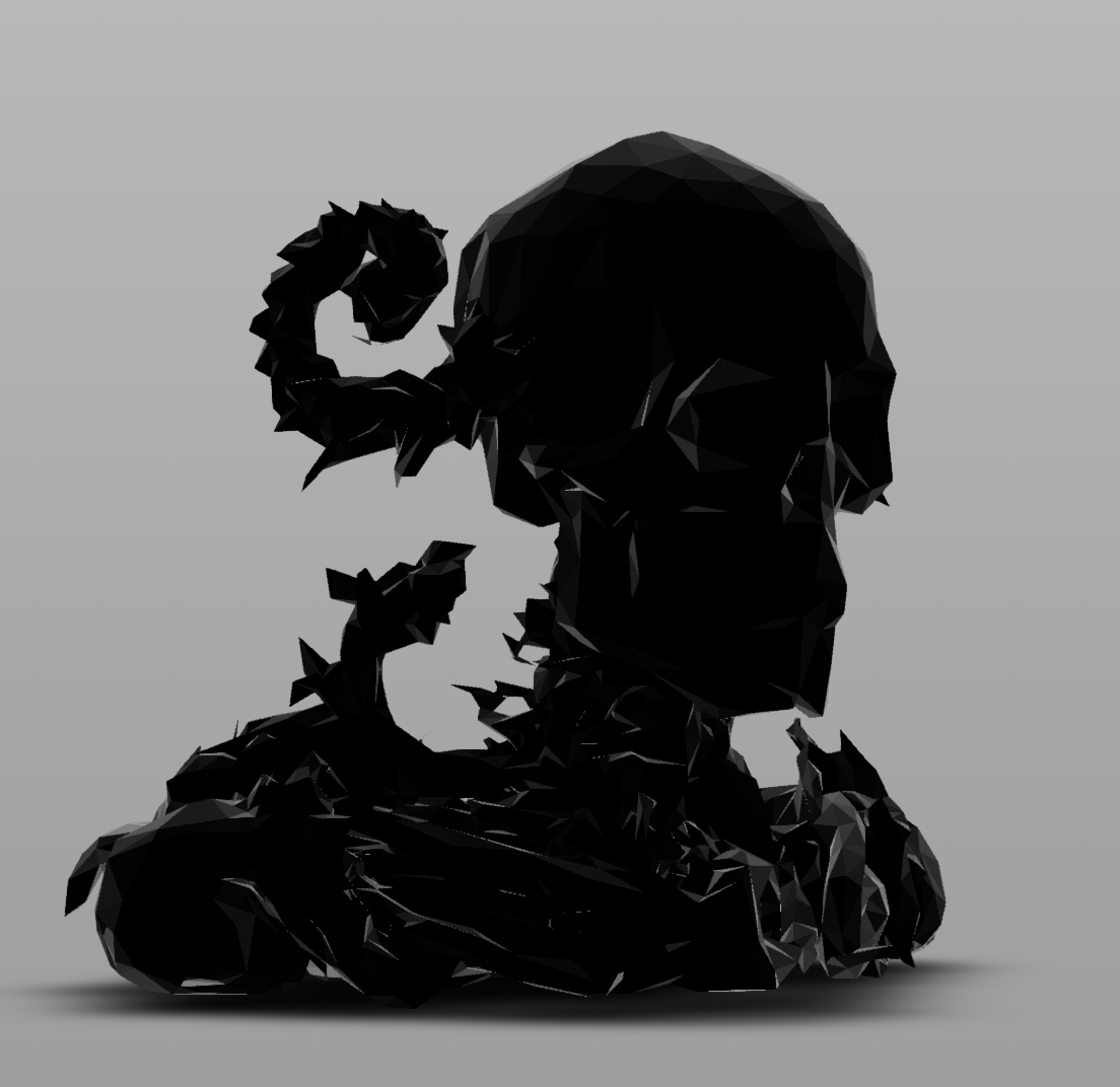 #3d #black #rendered