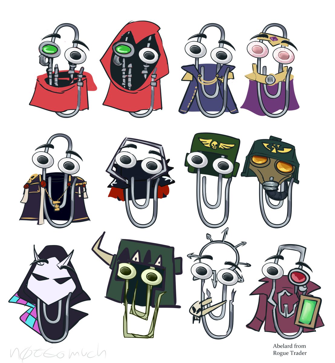 40k clippy doodles