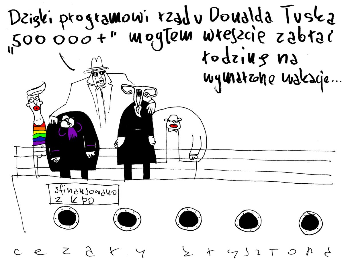 cezarykrysztopa's tweet photo. Koniec urlopu;) #KrysztopaKrysztopizuje #Program500000Plus #AferaKPO. A jeśli ktoś chce pomóc przy fabryce rysunków pomysły przyjmuję tutaj, a drobne datki na Patronite;) https://t.co/VLcAUjXwf3 https://t.co/Yq6MihKGe6