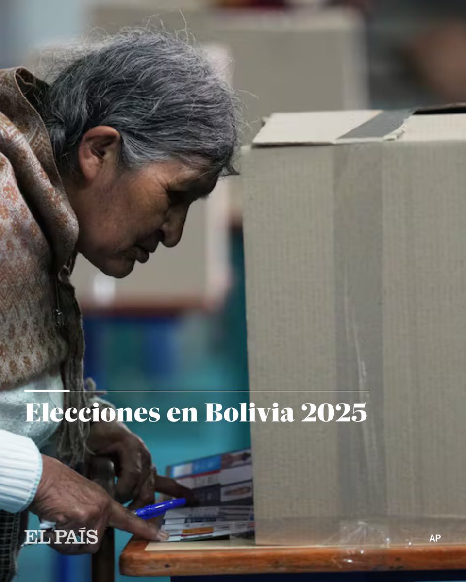 🔴 🇧🇴 #EleccionesEnBolivia2025 | Unos 7,8 millones de bolivianos están convocados este domingo a las urnas para elegir a su futuro presidente. 

La derecha llega como favorita

Sigue la cobertura de EL PAÍS ➡️ tinyurl.com/336rrvt5