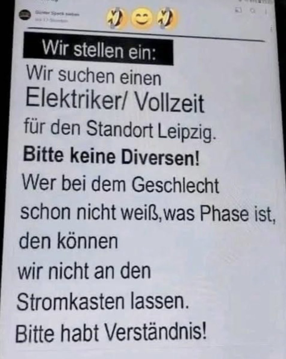 Das nenne ich mal eine vernünftige Stellenanzeige…👍🏼