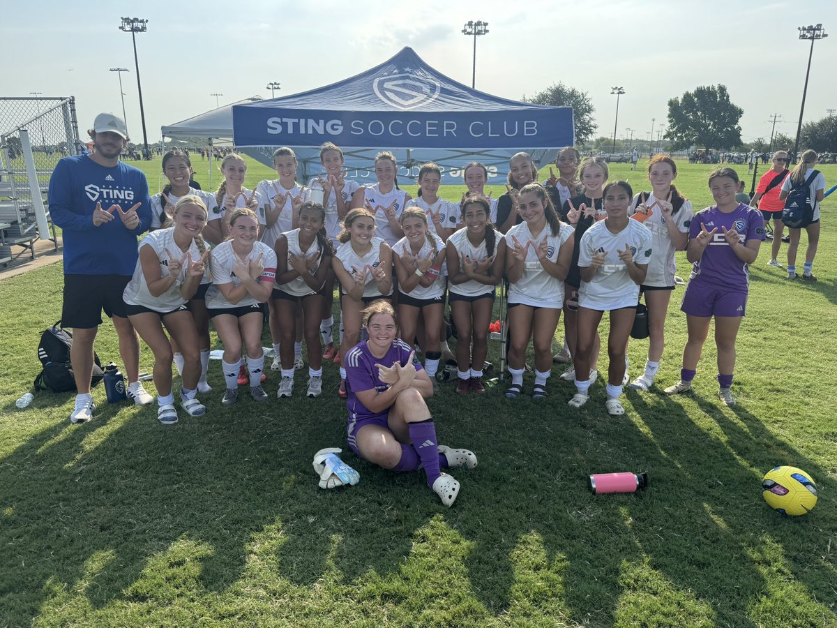 Sting Dallas Royal ECNL-RL 08G (@royal08g) on Twitter photo We had a great time playing in the Beau Brown Friendlies this weekend!
<a href="/NickSoutar/">Nick Soutar</a> <a href="/StingSoccerClub/">Sting Soccer Club</a> <a href="/ImCollegeSoccer/">College Soccer Truth ™</a> <a href="/ImYouthSoccer/">ECNL/GA/Recruiting/College Soccer</a> <a href="/TheSoccerWire/">SoccerWire</a> <a href="/TopDrawerSoccer/">TopDrawerSoccer</a> <a href="/TopPreps/">TOP PREPS @TopPreps | X</a> <a href="/MaxPreps/">MaxPreps</a> We had a great time playing in the Beau Brown Friendlies this weekend!
<a href="/NickSoutar/">Nick Soutar</a> <a href="/StingSoccerClub/">Sting Soccer Club</a> <a href="/ImCollegeSoccer/">College Soccer Truth ™</a> <a href="/ImYouthSoccer/">ECNL/GA/Recruiting/College Soccer</a> <a href="/TheSoccerWire/">SoccerWire</a> <a href="/TopDrawerSoccer/">TopDrawerSoccer</a> <a href="/TopPreps/">TOP PREPS @TopPreps | X</a> <a href="/MaxPreps/">MaxPreps</a>