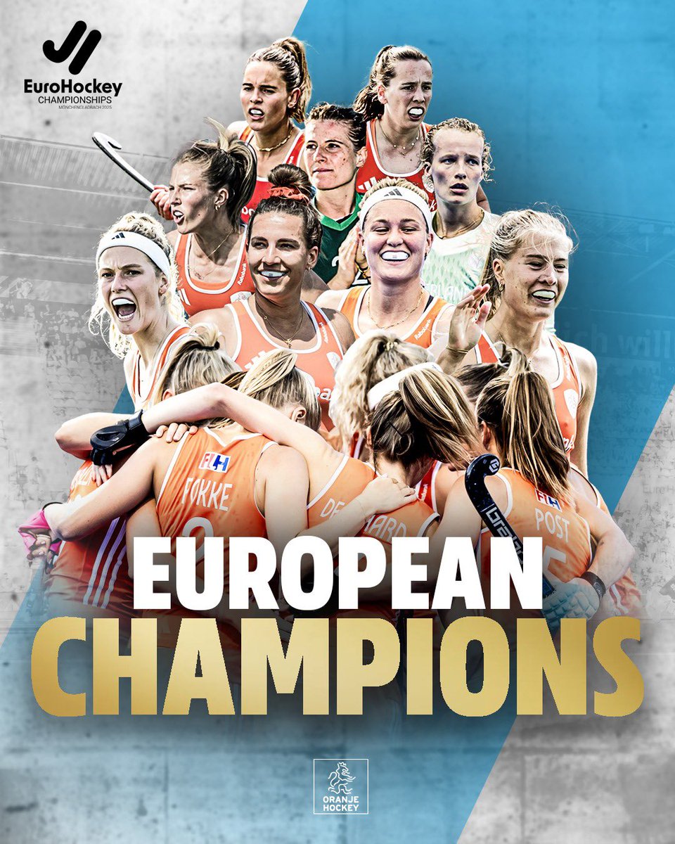 Europees kampioen! Voor de vijfde maal op rij. Ongelooflijk 💪🏻