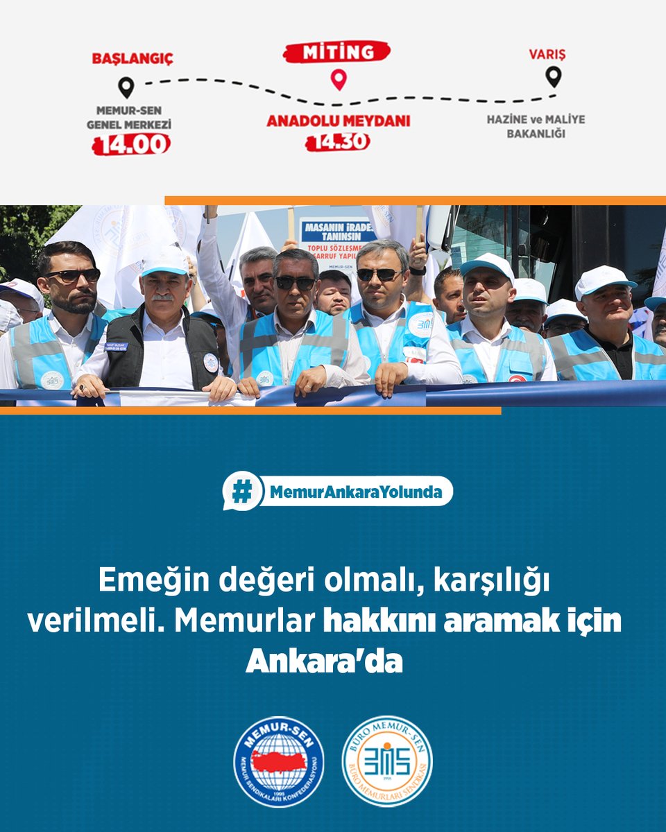 BuroMemurSen_'s tweet photo. Emeğin değeri olmalı, karşılığı verilmeli. Memurlar hakkını aramak için Ankara'da

#MemurAnkaraYolunda https://t.co/vXCQRDGqQ6