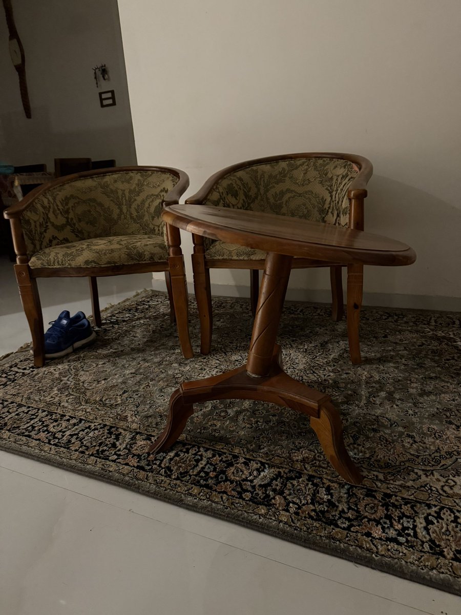 rajiv256's tweet photo. @Wooden_street 
Pls don’t buy from them. This is their balcony set with tilted table lying in my home for last two years; no action inspite of numerous calls mails etc https://t.co/fYdK6lyOgB