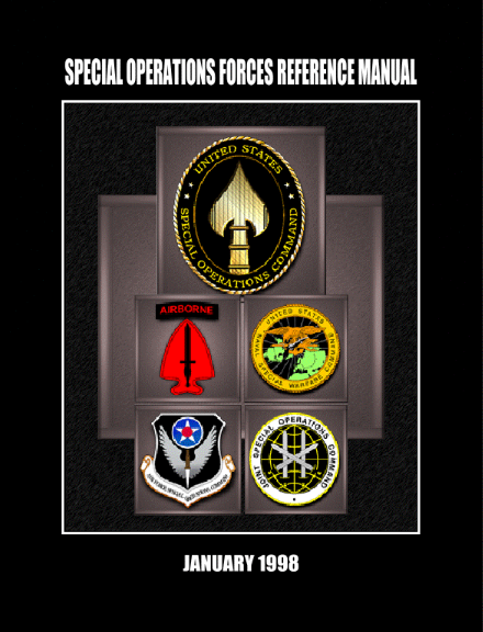 KiraSmithMD's tweet photo. Special Operations Forces Reference Manual - First Edition 1998 - DoD https://t.co/YLRRc8Ri8G