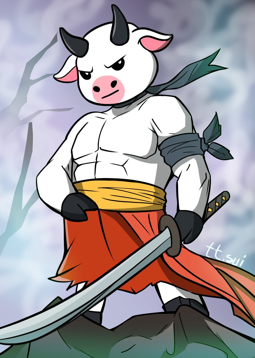 CryptoNYx3's tweet photo. The sharpness of my sword is my power and might, yes, this is completely @lamumudotxyz power, it is impossible not to see that something big is coming that is visible to the eye. This is my fourth drawing, I hope you like it. https://t.co/8HUP9WWoTI