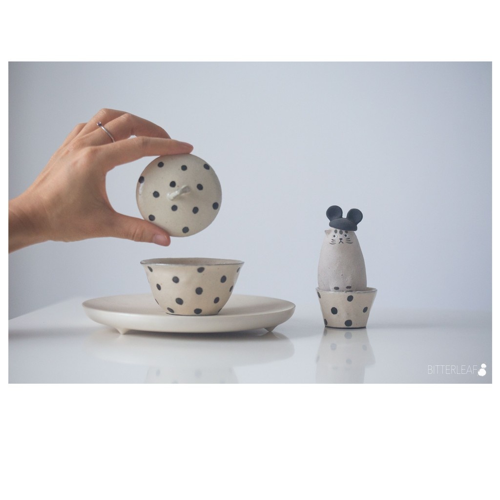 BitterleafTeas's tweet photo. Our newest gaiwans and cups for this month were commissioned out of a need for more dots.

https://t.co/k8Cr8NGmDU https://t.co/cbyNPNjnOX