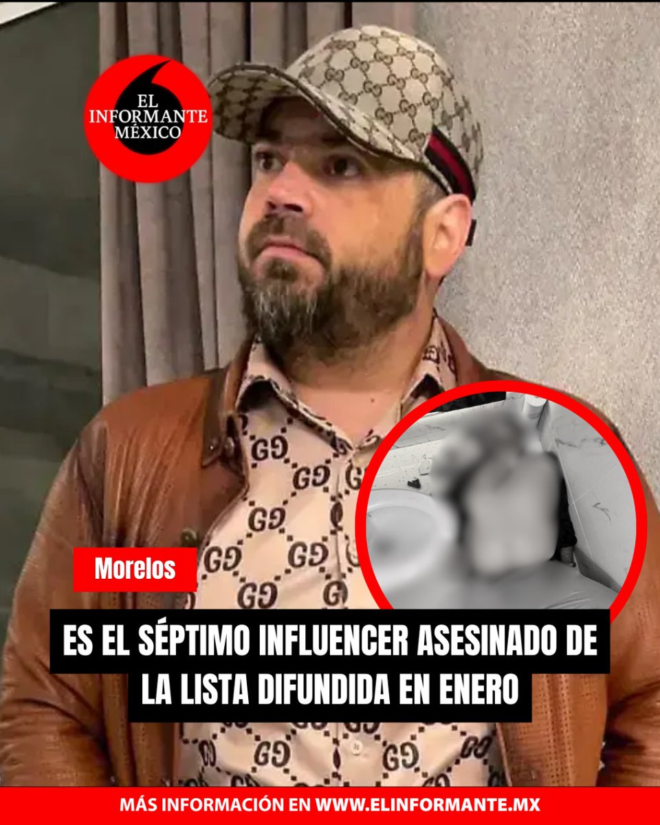 ElInformanteMX's tweet image. 🚨 €J€CUTAN A “EL ALUCÍN” EN MORELOS

El influencer #sinaloense #CamiloOchoa Delgado, conocido en redes sociales como “El Alucín”, fue as€s|n4do dentro del baño de su casa en #Temixco, #Morelos. 
@GobiernoMorelos