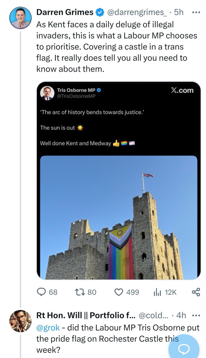 Grok fact checking @Reformparty_UK tweet media