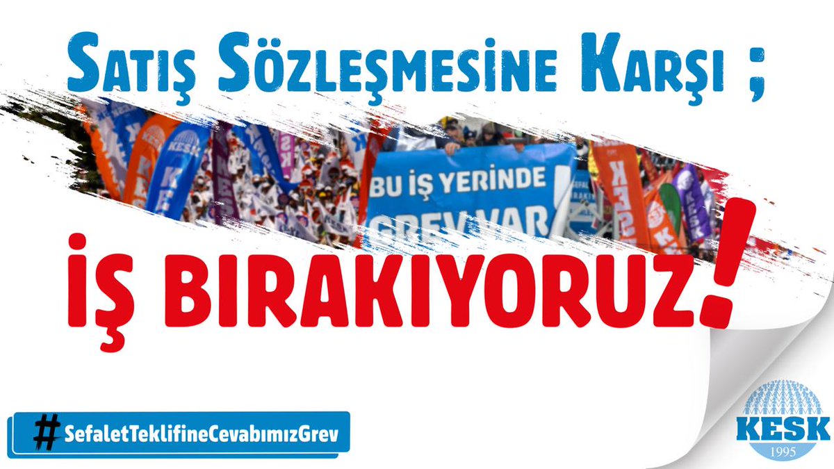 egitimsen's tweet photo. ✔️Satış sözleşmesine karşı,
✔️İnsanca yaşamaya yetecek bir ücret için,
✔️Grevli toplu sözleşme hakkı için,
✔️Emeğin hakları için 18 Ağustos'ta iş bırakıyoruz!
#SefaletTeklifineCevabımızGrev https://t.co/fmZPZVVDR9