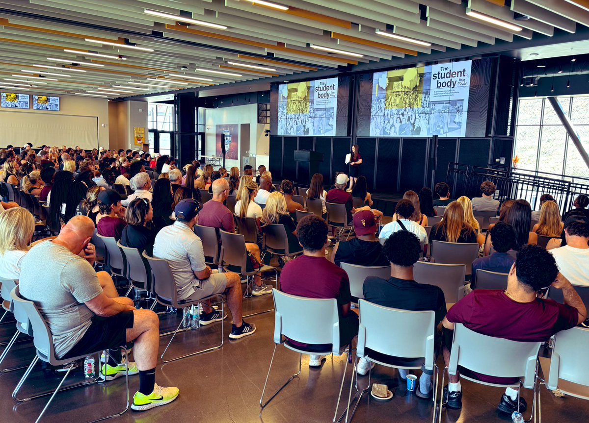 A great day as we welcome 250 new student-athletes and their families to the Sun Devil family! 

We’re hungry and motivated as the fall semester begins this week!

#ActivateTheValley /// #ForksUp