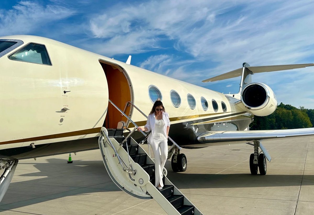 Elegance in the skies. Stepping out of a world of luxury and into a new adventure. Every moment is an opportunity to elevate your journey. ✈️💎 #JetSetLife #LuxuryTravel #LivingTheDream