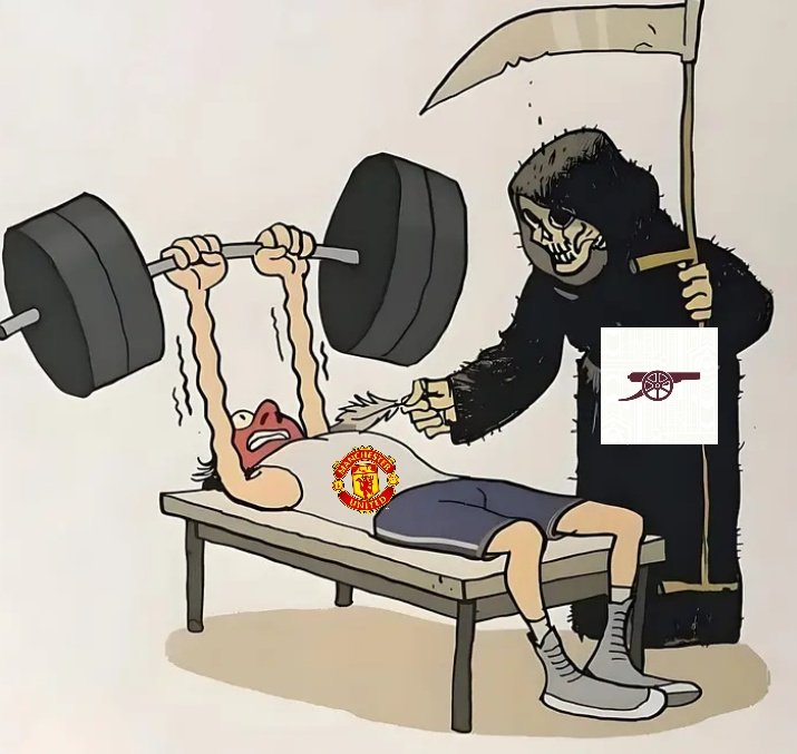 Manchester united has been dismantled, slaughtered by the hungry dark art tactics arsenal