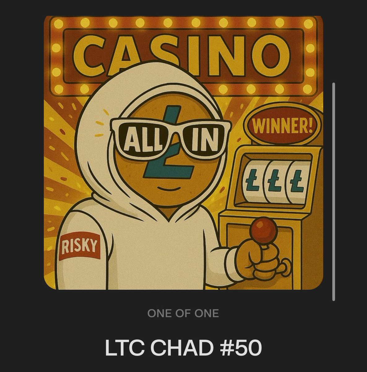 satsltc's tweet photo. Hope everyone is having a good Sunday! 

We just minted Litecoin Chad #50!! 

The community is growing, keep inviting Litecoin lovers to come get their FREE Litecoin Chad!! #Litecoin #NFT #crypto

Let’s go Chads!! I’m responding and working on more! DM me!

50 Chads🤝🤝🤝 https://t.co/l6YkIdnTc6
