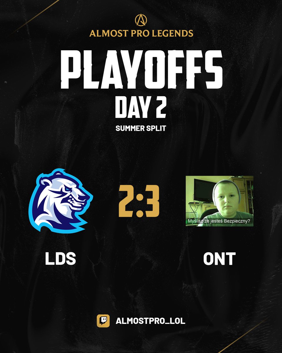 AlmostPro_LoL's tweet photo. 🔥 W PLAYOFFACH EMOCJI NIE BRAKUJE! 🔥
Druga seria i drugi raz pełne BO5, do ostatniej mapy nie było pewne, kto przejdzie dalej - ostatecznie górą @Onion_Team!
@Lodis_LDS walczyło jak lwy, ale niestety muszą pożegnać się z fazą pucharową - GG i szacunek za walkę!
#almostpro https://t.co/7wq7Ktud0e