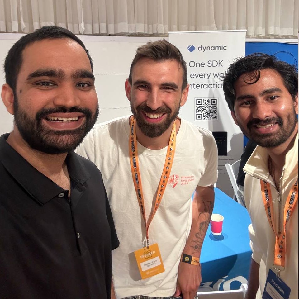 Scrypted (@scryptedinc) on Twitter photo We're so proud to have our team participating in <a href="/ETHGlobal/">ETHGlobal</a>!
Here's our <a href="/chinmayshringi/">chinmay shringi</a> and <a href="/VaibhavDC1306/">Vaibhav Chandgir</a> with <a href="/MatthewFoyle/">Matthew Foyle</a> , excited to share what they're building! We're so proud to have our team participating in <a href="/ETHGlobal/">ETHGlobal</a>!
Here's our <a href="/chinmayshringi/">chinmay shringi</a> and <a href="/VaibhavDC1306/">Vaibhav Chandgir</a> with <a href="/MatthewFoyle/">Matthew Foyle</a> , excited to share what they're building!