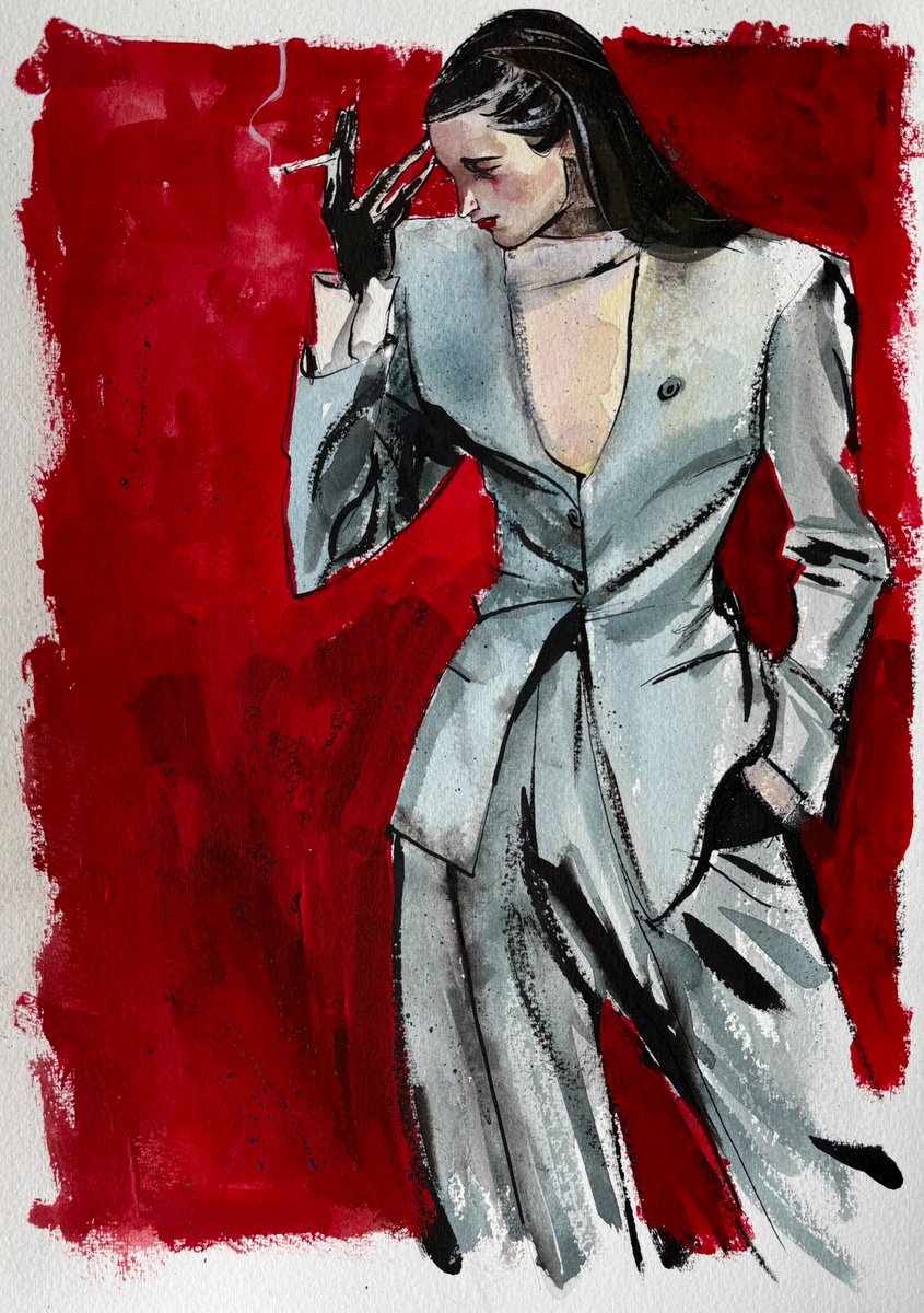 VincentNappi's tweet photo. Three pieces from August's drop of original work. 

10 pieces, ranging in size from 6x12 - 18x24, done in ink, watercolor, charcoal and everything in between. https://t.co/Z4wcbkG3Ne