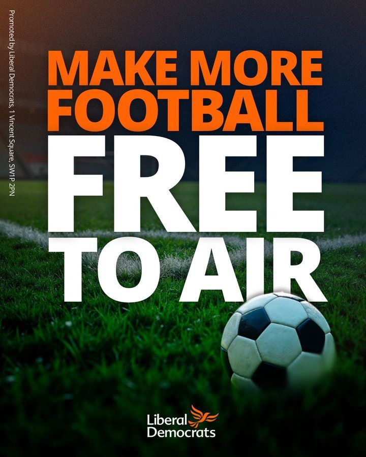 The Liberal Democrats plans for more Premier League games to be free-to-air were blocked once – but as all football fans know, the new season brings a fresh chance for victory.

That’s why our MPs will be bringing back a proposal to Parliament.
