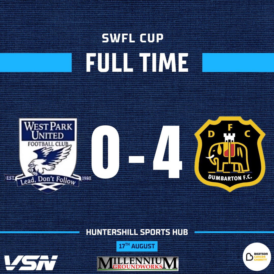 Today’s full time result in the SWFL cup.