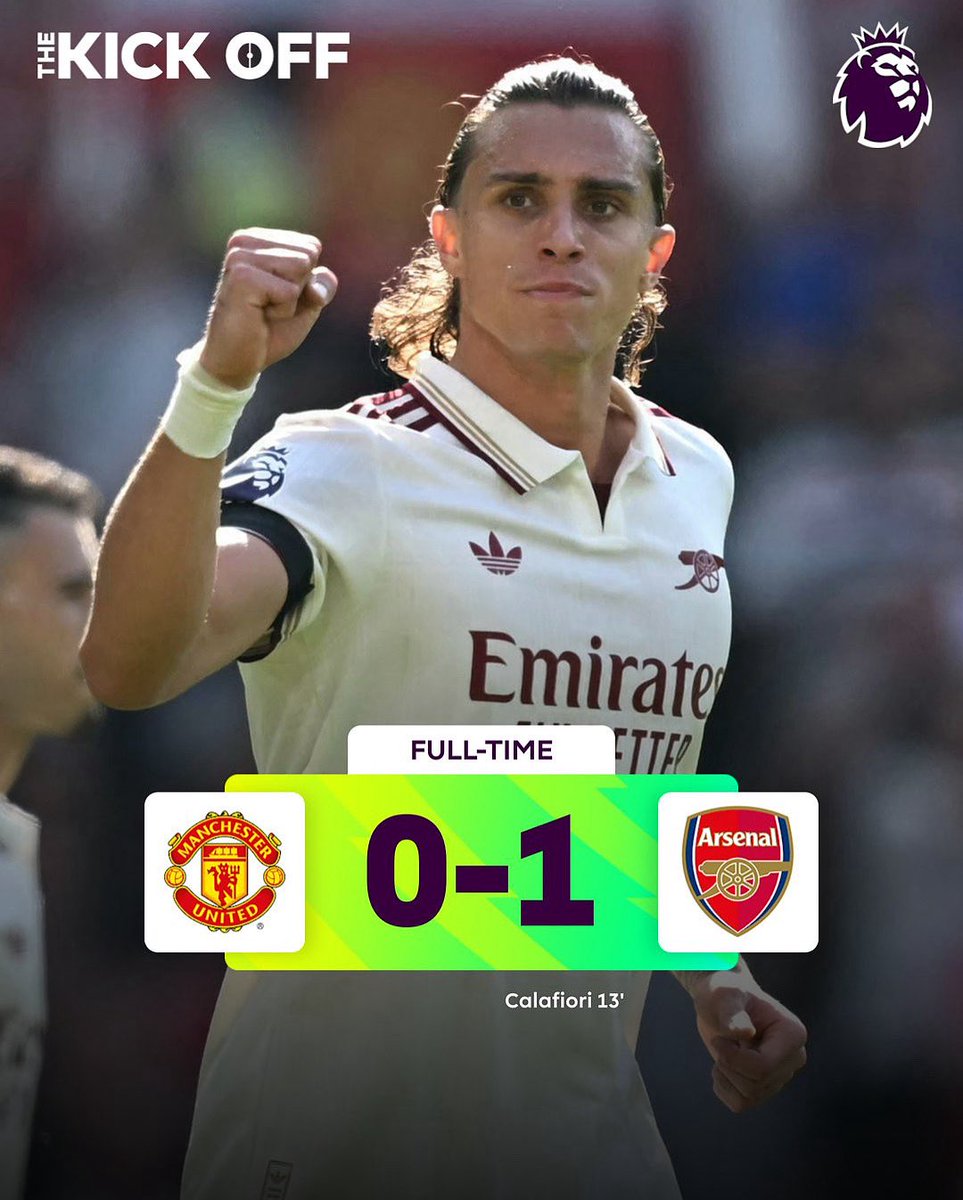 DStv_Kenya's tweet photo. FT: #Arsenal battle to a tough 1-0 win at Old Trafford, first league win there and a massive three points! 🔥🔥⚽️
✅ #MUNARS | FT: 0 – 1
#ItsOnDStv #ALLtheFootballonDStv #PremierLeague #PL #FootballIsBack #RivalryDay #ManchesterUnited #Arsenal https://t.co/0dNYqGp5Pk