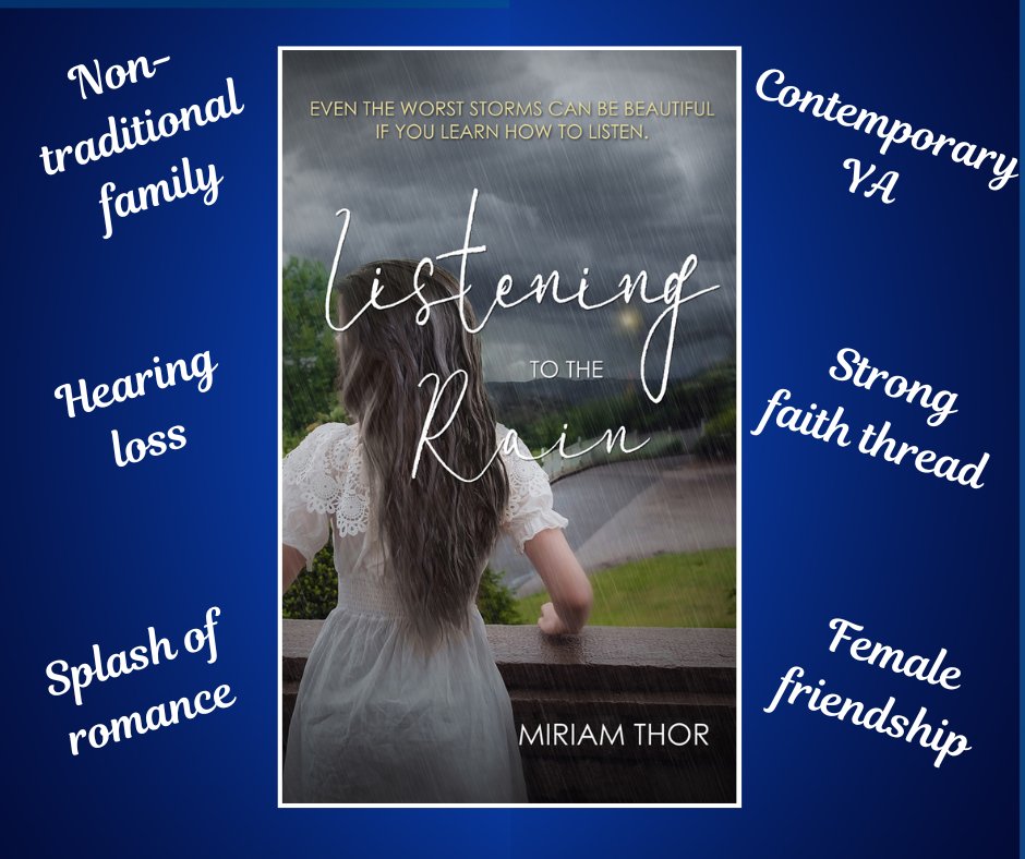 Miriam_Thor17's tweet photo. My #contemporaryYA novel, Listening to the Rain, is about a teenage girl who has to deal with a close family member losing his hearing. I would love for you to give it a try! #Christianfiction #ChristianYA #YAfiction #KindleUnlimited
https://t.co/Ctik5C4CmX https://t.co/MoMmkubbGF