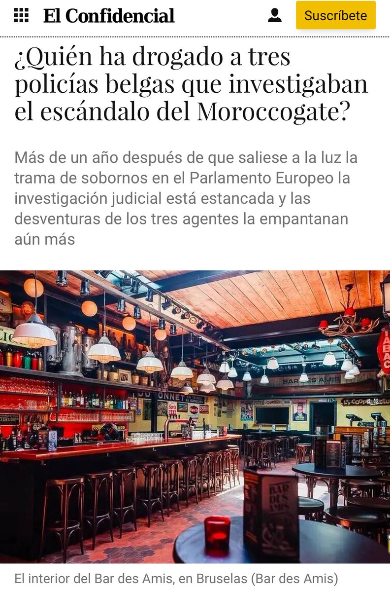 TalebSahara's tweet photo. Tres policías belgas que investigaban los sobornos de Marruecos en el Parlamento Europeo fueron drogados con anfetaminas en Bruselas, por una misteriosa mujer. Uno acabó hospitalizado. La Fiscalía lo investiga como intento de asesinato.

De nuevo, la mano de Marruecos aparece. https://t.co/mH97iJDj5o